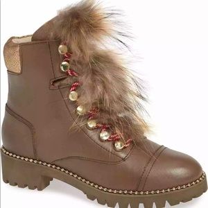 Cecilia Trekker Brown Fur Boots